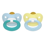 NUK Natural Shape Orthodontic Pacifiers, Latex, 0-6 Months (Assorted Colors) 2 ea