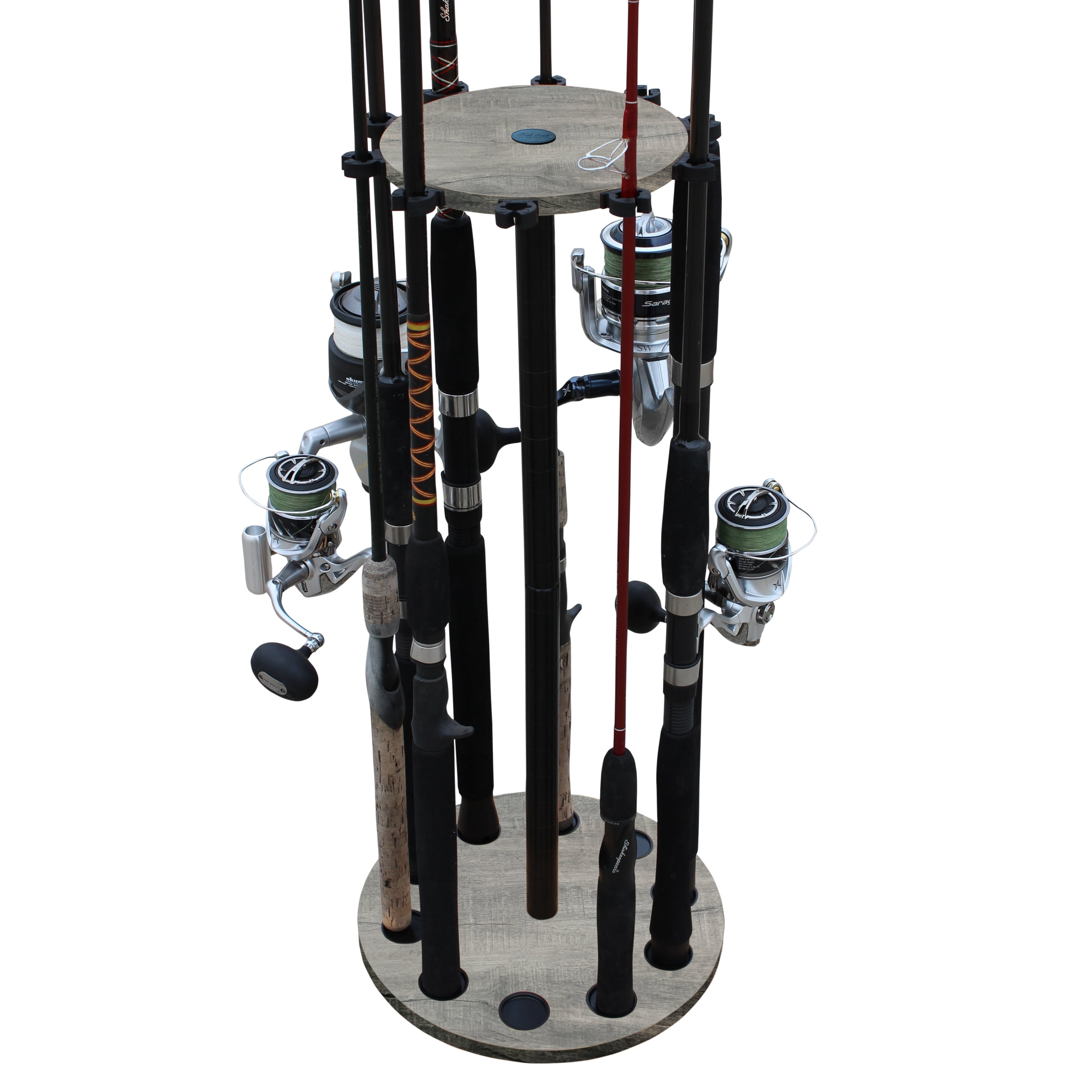 Rush Creek Creations 10 Round Fishing Rod and Pole Rack