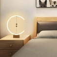 thumbnail image 2 of Lámpara equilibrada con base de madera tipo C lámpara de escritorio LED, lámpara de escritorio Maglev inteligente USB, luz de noche LED para lámpara de noche de dormitorio de oficina Vhermosa 40*31*8cm, 2 of 4