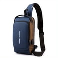 thumbnail image 1 of Anti-Theft Crossbody Sling Bag With USB Charging Port Waterproof Scratchproof Shoulder Backpack Lightweight Chest Bag Give Gifts To Men On Valentine's Day, 1 of 5