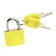 thumbnail image 5 of Mini candado de combinación cuadrado de 2 llaves, candados de seguridad, candado con llave, diario Amarillo, 5 of 6