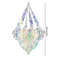 thumbnail image 2 of Hanging Decorations Iridescent Chandelier Shaped Ornament for Birthday for Frozen Theme Party Princess Rainbow Show Deco, 2 of 4