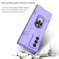 thumbnail image 2 of Galaxy Z Fold 2 Case with 360°Rotate Ring Holder, Allytech Premium Hard PC Scratch Resistant Anti-Drop Viewing Kickstand Folio Foldable Cover for Samsung Galaxy Z Fold 2 5G(2020), Purple, 2 of 10