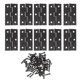 thumbnail image 1 of 10 Pcs Heavy Duty Door Hinge Cabinet Door Hinges Iron Door Accessories Black Hinges, 1 of 3