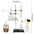 thumbnail image 2 of 500ml Distillation Apparatus for Home Glass Steam Distillation Apparatus Kit Distilling Set with Flask Essential Oil Extraction Maker Organic Chemistry Lab Glassware Equipment, 2 of 7