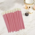thumbnail image 5 of Unique Bargains 50 Pcs Disposable Solid Rod Lip Brush for Vacation Pink Plastic Flocking, 5 of 5