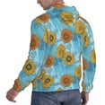 thumbnail image 6 of Wukai Sunflowers Print Men Hoodies Fleece Sweatshirts Long Sleeve Sweaters Pullover Fall Outfits Winter Clothes-XX-Large, 6 of 7