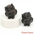 thumbnail image 5 of K-KED Natural Quartz Crystal Gemstone Owl Carved Lucky Hooters Mini Reiki Amulet Decor-Flame Stone Quartz, 5 of 6