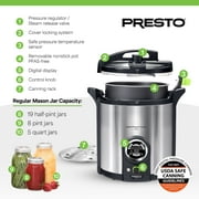 Presto Precise 02152 17 Qt Stainless Steel Electric Pressure Canner, Silver