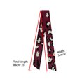 thumbnail image 2 of INSPIRE CHIC Skinny Scarf Womens Thin Long Neckscarf Fashion Leopard Print Hairband Waistband Bag Handle Accessory Wine Red 88x5cm/35x2", 2 of 5