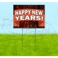 thumbnail image 1 of Happy New Years (18" x 24") Yard Sign, Includes Metal Step Stake, 1 of 6