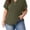 Army Green, variant on Cueply Plus Size Summer Tops for Women Short Sleeve v Neck Shirt Womens Casual Loose Fit Tunic Blouses