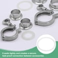 thumbnail image 4 of Uxcell 5-Pack Silicone O-Rings Gasket, Φ108 119mm OD O-Rings Seal Gasket for Compressor Valves Pipe Repair, 4 of 6