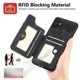 thumbnail image 6 of Dteck for Samsung Galaxy A05 Case Wallet with Card Holder, RFID Blocking PU Leather Protective Case with Ring Holder Stand Wrist Strap for Samsung Galaxy A05,Black, 6 of 7