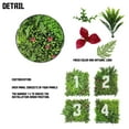 thumbnail image 2 of 40"x40" inch Sunshades Depot Artificial #9 3D Mixed Panel Fence Privacy Screen Evergreen Hedge Panels Fake Plant Wall (16pc), 2 of 5