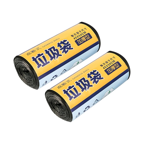 LAMIRO Trash Bags 60Pcs 2 Gallon Handle Garbage Bags Trash Can Liners Bathroom Bedroom Car Home Waste Plastic Trash Can Liners,Black,Small Trash Bags,Kitchen Trash Bags,Bathroom Trash Bags