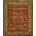 thumbnail image 1 of K2 Floor Style Shajahan Ivory/Black Hand Made Wool Area Rug, 1 of 2
