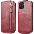 thumbnail image 3 of Zipper Wallet Case for Samsung Galaxy A03S with Card Holder Slot, PU Leather Adjustable Kickstand Flip Handbag Phone Cover for Samsung Galaxy A03S SDLL Red, 3 of 14