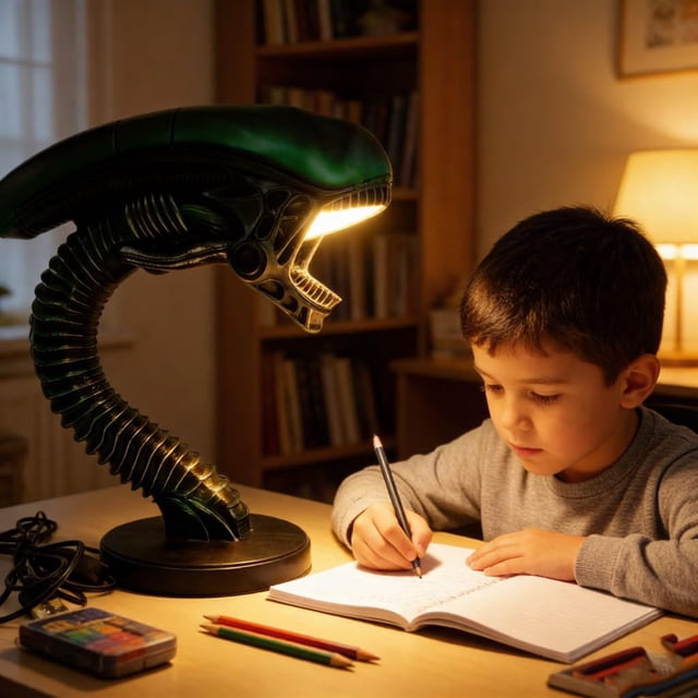 Lámpara Alien JUIANG Xenomorfo LED para lectura