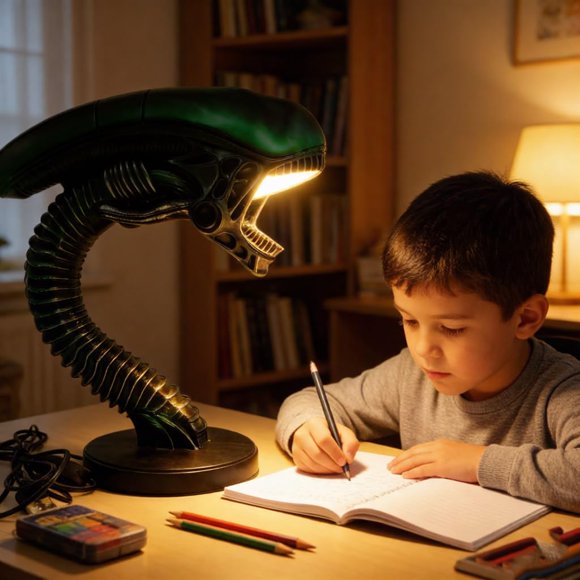 Lámpara Alien JUIANG Xenomorfo LED para lectura