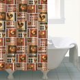thumbnail image 4 of Patchwork Chicken Pattern Shower Curtain 84"x72" ,Bathroom Decorative Shower Curtains Set with 12 Hooks,Modern Waterproof Washable Shower Curtain, 4 of 6