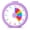 Purple, variant on Visual Timer for Kids, 60 Minute Time Digital Pomodoro Timer Countdown with Silent Pause Function for Classroom Kitchen Study Cooking Meetings ADHD Rainbow Pattern