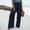 Navy, variant on Jeans For Women Baggy Jeans High Waist Wide Leg Palazzo Lounge Pants For Women Smocked Elastic Waist Loose Comfy Casual Pajama Pants Pockets High Waisted Jeans For Women Navy 4Xl