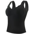 thumbnail image 2 of Thermal Tank Tops Women Underwear Tops Sleeveless Undershirt for Women Cotton Camisole Warm Base Layer Black XXL, 2 of 3
