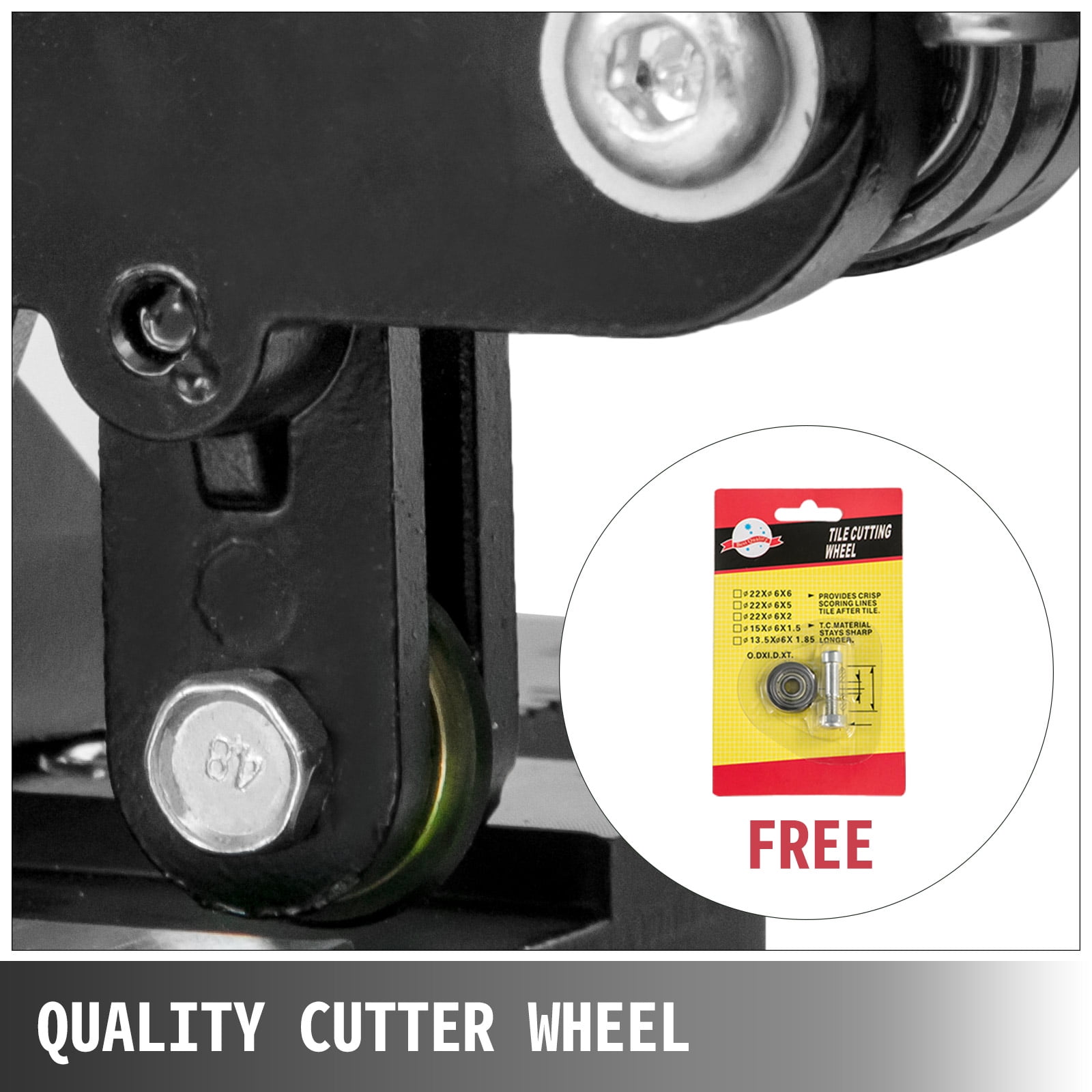 VEVOR Tile Cutter 31.5 inch Manual Tile Cutter 1.4 inch Tile Cutting Machine Ceramic Porcelain Tile Cutter w/Laser Guide All-Steel Frame and Bonus Spare Cutter Wheels Tile Cutter Hand Tool