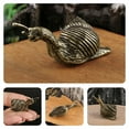 thumbnail image 5 of PAMINGONO 2Pcs Golden Brass Snail Statue Vintage Tabletop Snail Ornament Home Decoration, 5 of 8