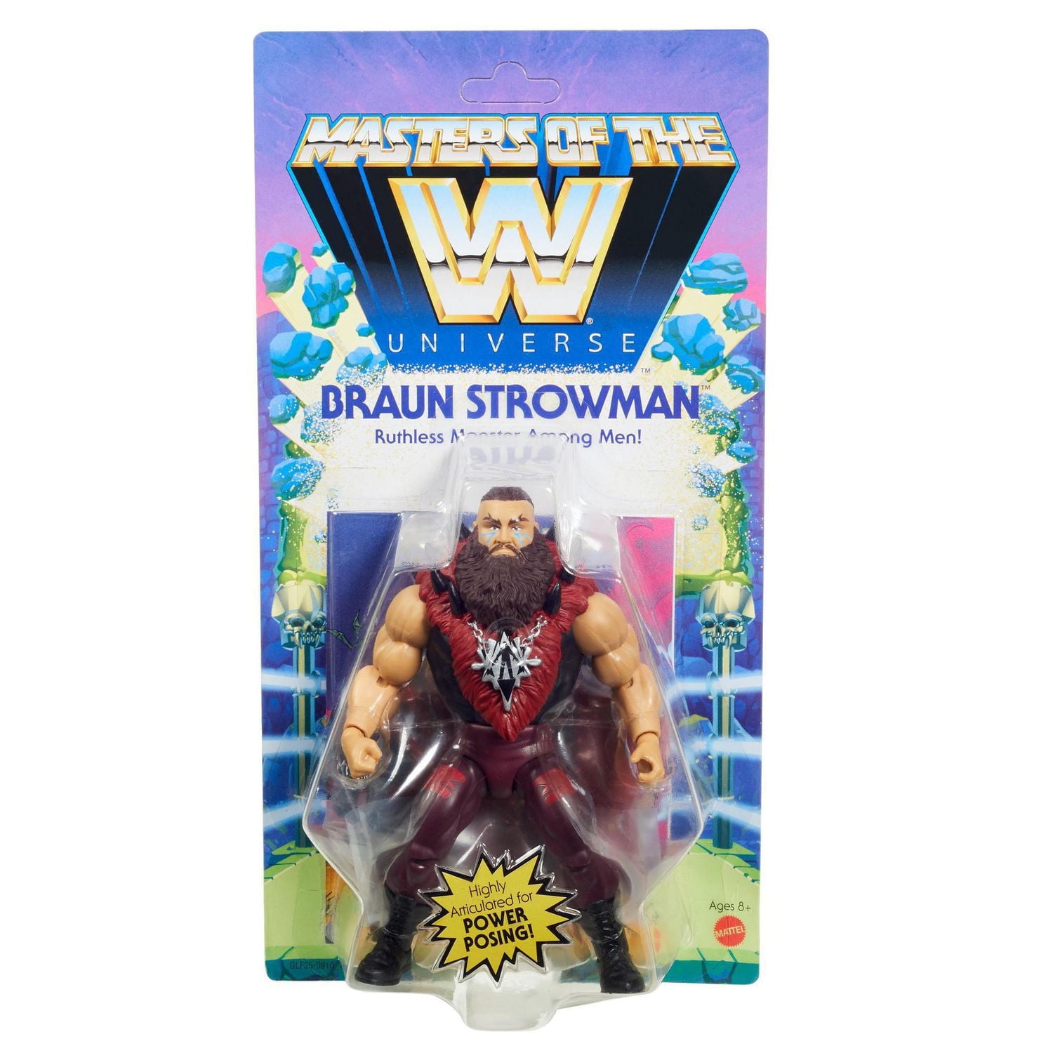 WWE Figurine Articulée Braun Strowman des Maîtres de la de l'Univers WWE
