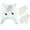 Unicorn II, variant on PEAK 2 PEAK Girls Moose Face Critter Scandi Cold Weather Hat and Mitten Set - 2-4 Toddler