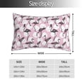 thumbnail image 2 of Pofeuu Pineapple Flamingo Print Polyester Microfiber Plush Pillowcases, Super Soft and Cozy Pillow Case Covers with Envelop Closure（Pillow core not included）-20"x30", 2 of 6
