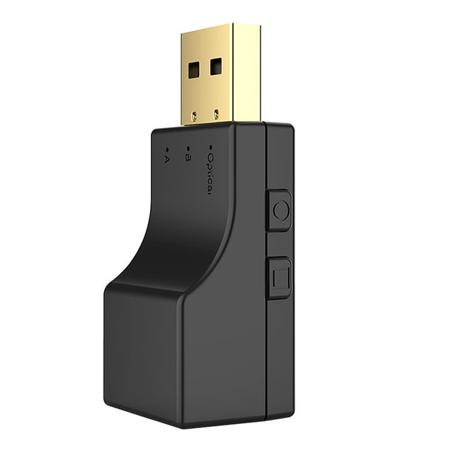 Methold Transmisor compatible con Bluetooth Low Delay Adaptador de audio alimentado por USB Dispositivo de transmisión de música Accesorio para PC de Electrónica