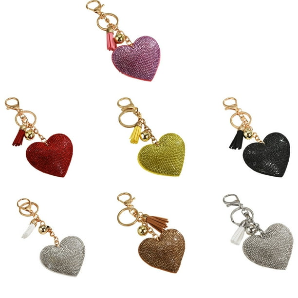 Heart shaped keychain discount