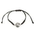 thumbnail image 3 of Minkissy Soccer Bead Bracelet 3Pcs Black Woven Rope Sports Activities Minimalist for Fans 11In, 3 of 5