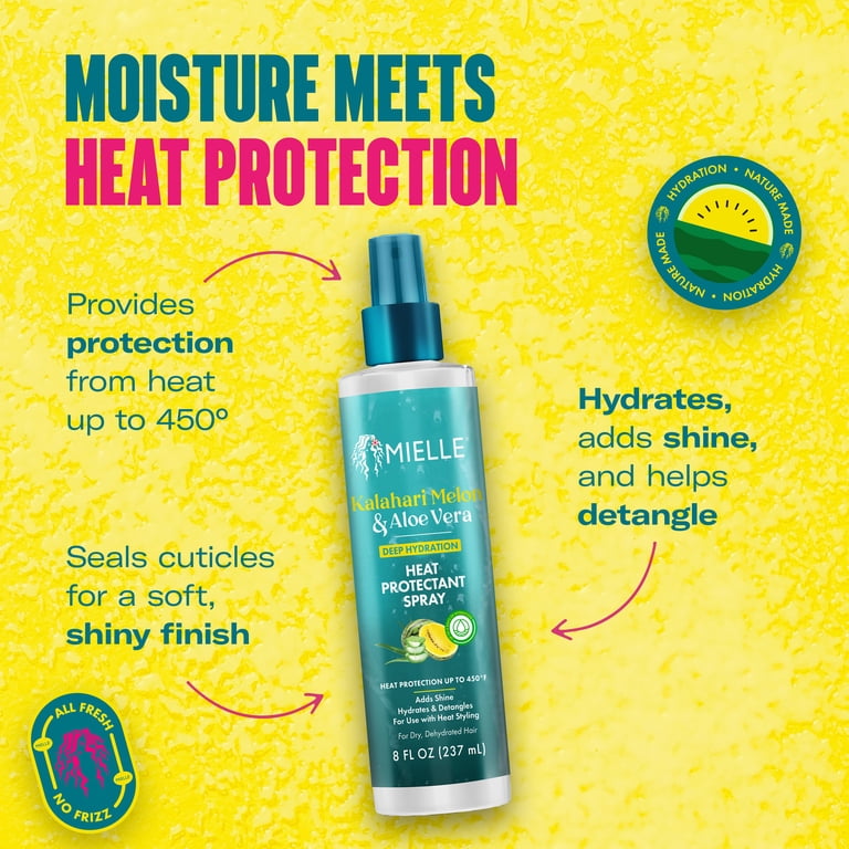 Mielle Kalahari Melon and Aloe Vera Deep Hydration Heat Protectant