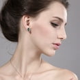 thumbnail image 2 of Gem Stone King 3.67 Ct Oval Green Mystic Topaz 18K Yellow Gold Plated Silver Earrings, 2 of 3