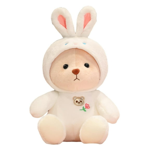 LIWEN 25/35/45cm Bear Plush Toy Cute Piggy Rabbit Dinosaur Cross-dressing Animal Doll Plushie Sofa Ornament Fluffy Stuffed Animal Doll Plush Pillow Toy Christmas Gift