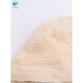 thumbnail image 6 of Deago Winter Bucket Hat for Women Warm Hats Vintage Faux Fur Wool Outdoor Fisherman Cap (Beige), 6 of 6