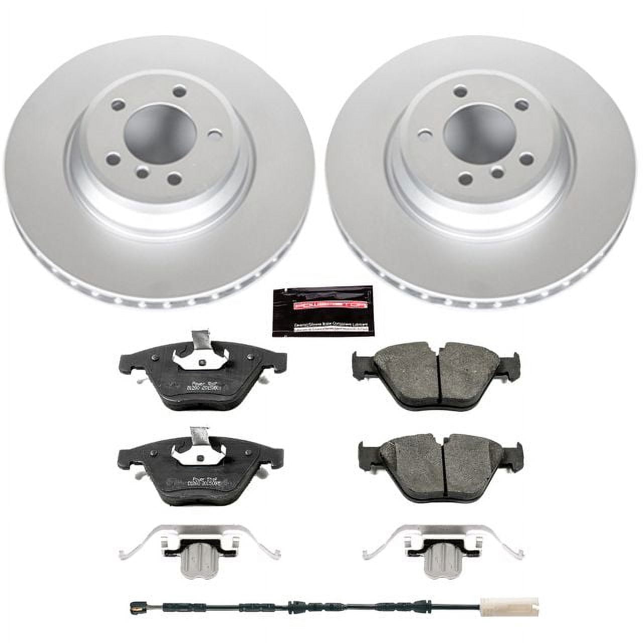 PowerStop Front Geomet Coated Brake Rotor and Pad Kit Fits: BMW Select Models CRK6055