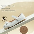 thumbnail image 2 of DADAWEN Girls Mary Jane Shoes Dress Shoes School Uniform Princess Ballerina Flower Shoes 7.5 Toddler, 2 of 5