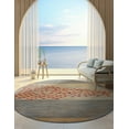 thumbnail image 5 of Unique Loom Fars Collection Area Rug - Jordan (3' 3" Round Blue/Light Blue), 5 of 7