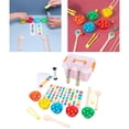 thumbnail image 4 of Montessori Set Clip Beads Juguetes Juego de mesa para perfke Tubo de ensayo de perlas de clip, 4 of 8