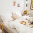 thumbnail image 6 of Move Over White Ruffle Pillow Shams Queen Ruffled Pattern Washed Microfiber 2 Pack, 6 of 9