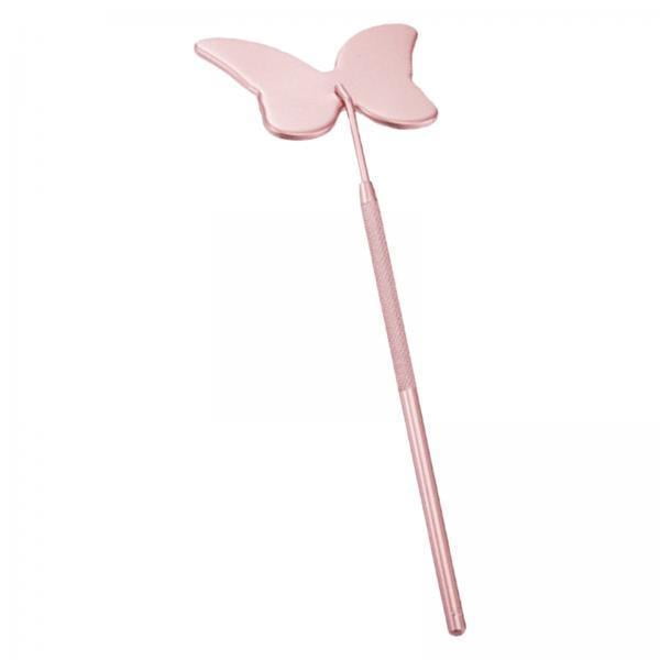 3xButterfly Espejo De Inspección De Maquillaje Suministros De Extensión De Pestañas Rosa