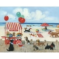 thumbnail image 2 of Swatland, Sally 24x20 White Modern Wood Framed Museum Art Print Titled - Beach Bark Park I, 2 of 4