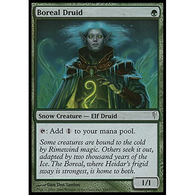 Magia de cartas coleccionables: The Gathering Boreal Druid (105)
