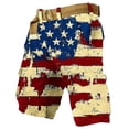 thumbnail image 6 of DDAPJ pyju 250 Anniversary USA Shorts Men American Flag Patriotic Cargo Shorts with Multi Pockets 1776-2026 Vintage Cargo Short Beige M, 6 of 7