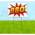 thumbnail image 1 of Bbq (18" x 24") Yard Sign, Includes Metal Step Stake, 1 of 6